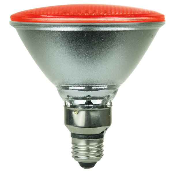 Sunshine Lighting Sunlite PAR38/LED/4W/R 4W PAR38 Colored Reflector, Medium Base Bulb, Red 80043-SU